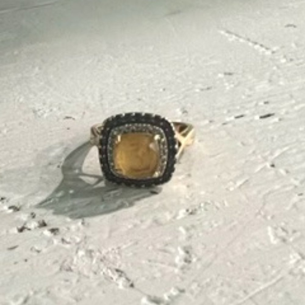 Yellow Tourmaline Ring